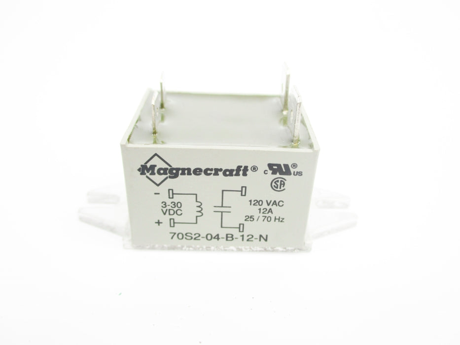 MAGNECRAFT 70S2-04-B-12-N 3-30VDC/120VAC 12A NSNP