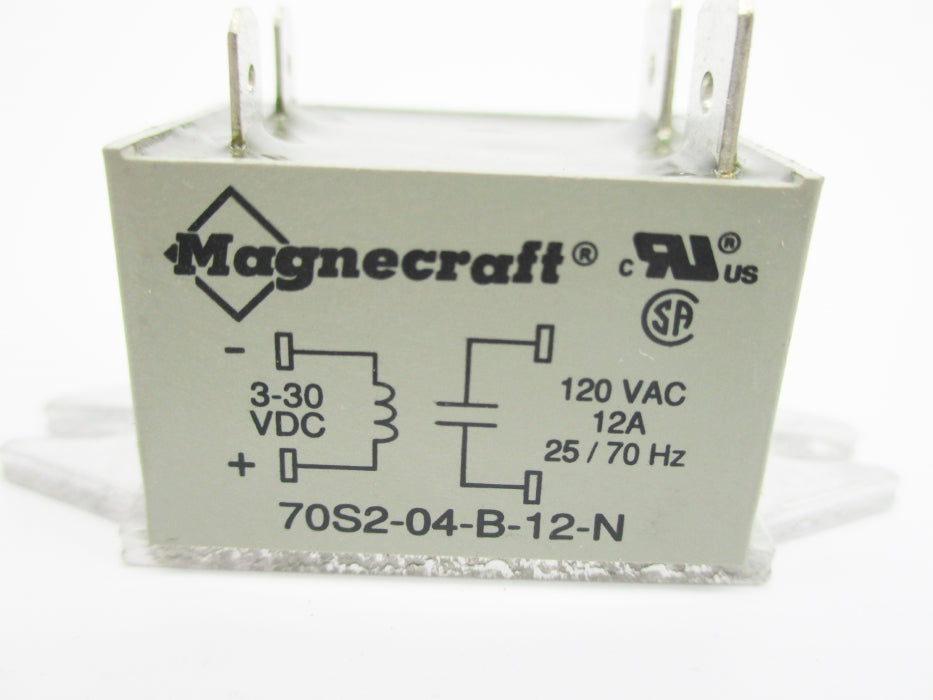 MAGNECRAFT 70S2-04-B-12-N 3-30VDC/120VAC 12A NSNP
