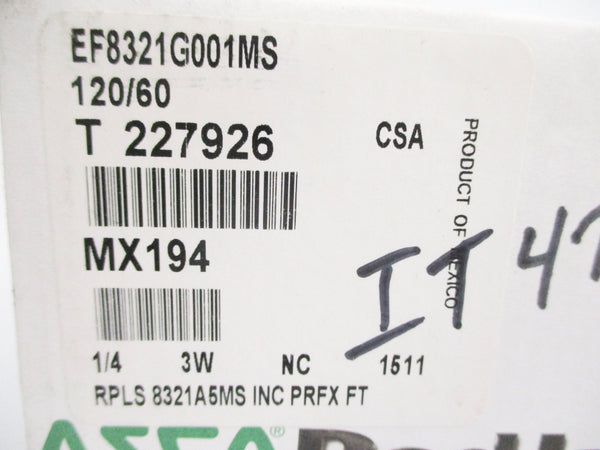 ASCO EF8321G001MS 120V 10-200PSI 1/4" NSMP
