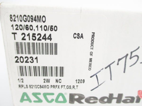 ASCO 8210G094MO 150PSI 110/120V NSMP