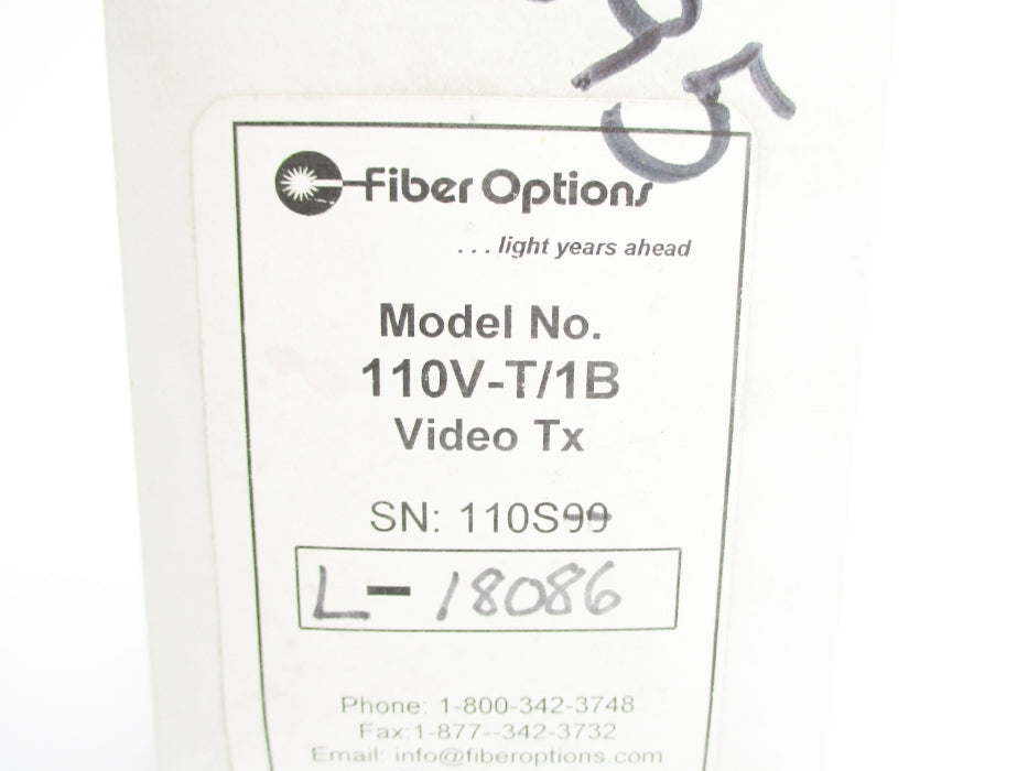 FIBER OPTIONS 110V-T/1B NSFS