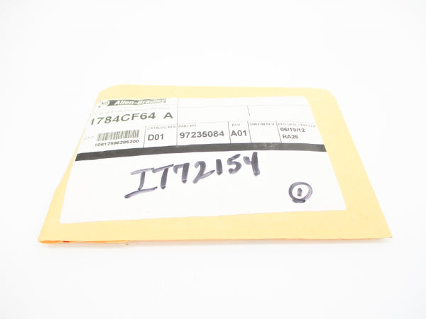 ALLEN BRADLEY 1784-CF64 SER. A DATE: 2012 NSFS