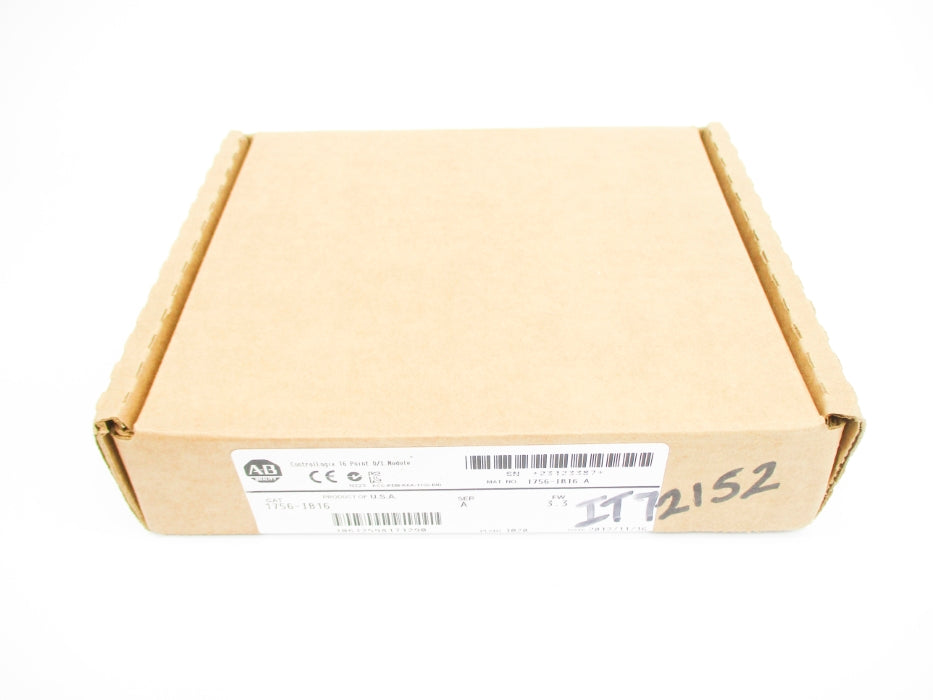 ALLEN BRADLEY 1756-IB16 SER. A F/W 3.5 DATE: 2012 NSFS