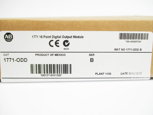 ALLEN BRADLEY 1771-ODD SER. B DATE: 2015 NSFS