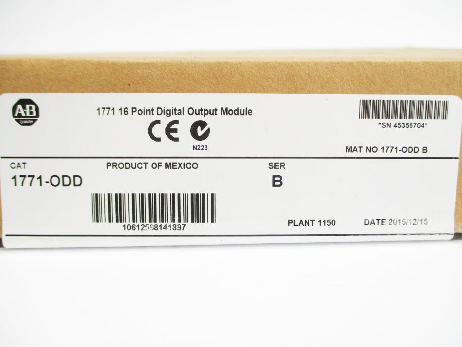 ALLEN BRADLEY 1771-ODD SER. B DATE: 2015 NSFS