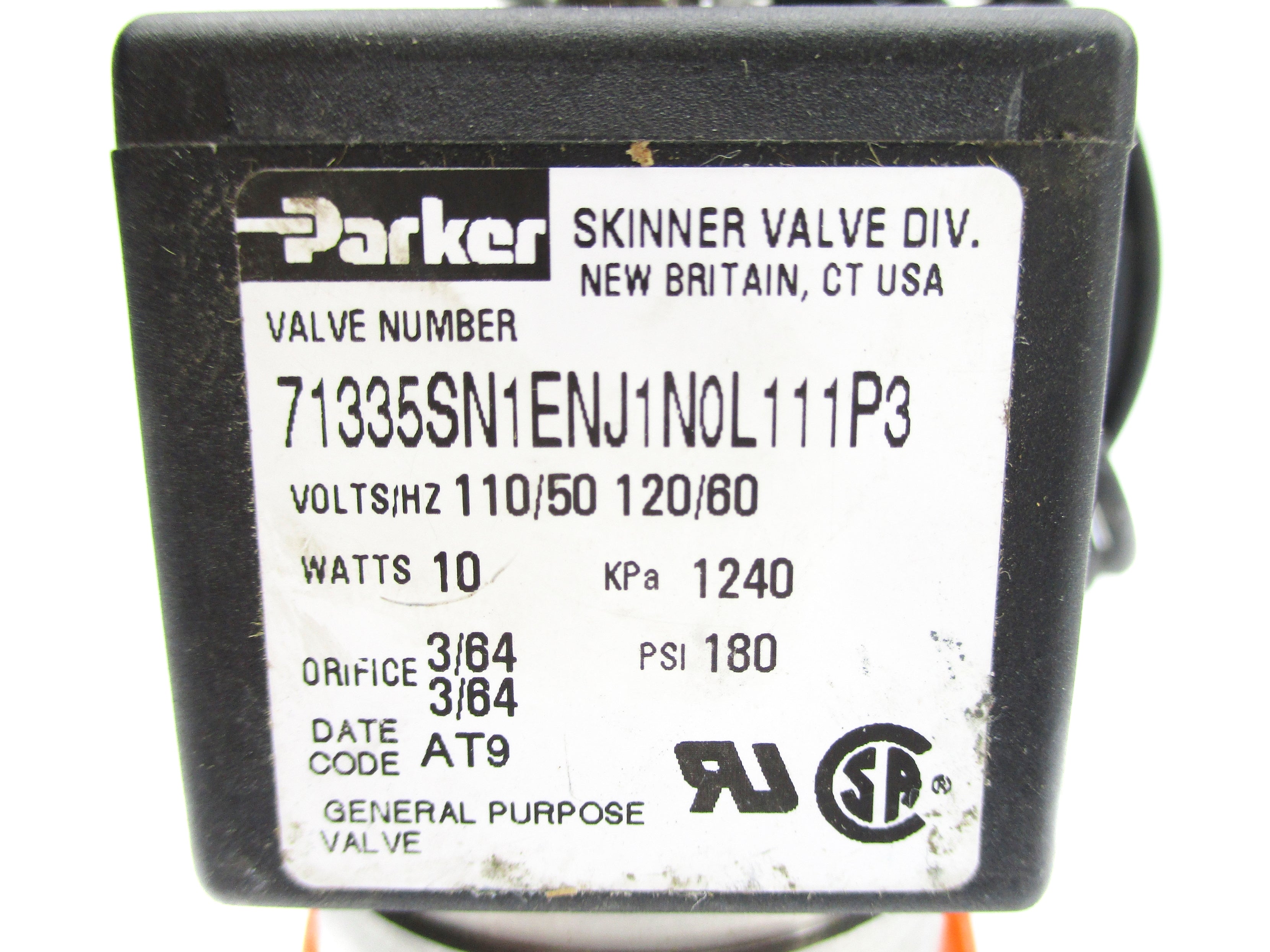PARKER 71335SN1ENJ1N0L111P3 110/120V 180PSI NSNP