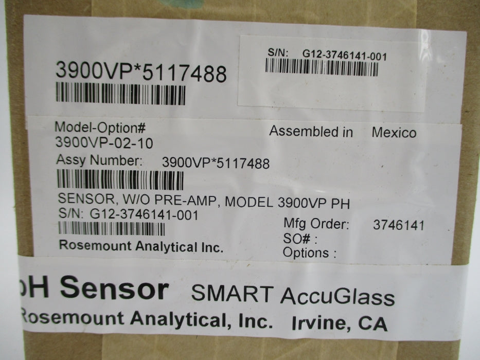 ROSEMOUNT 3900VP-02-10 3900VP*5117488 NSFS