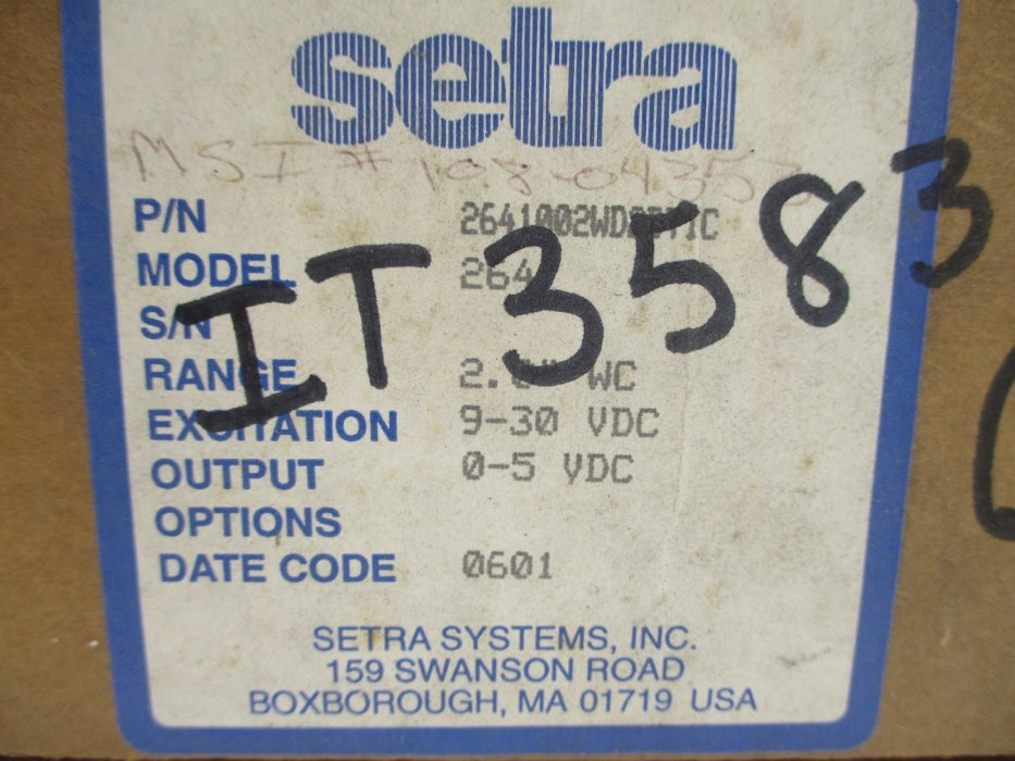 SETRA 2641002WD2DT1C 264 NSMP