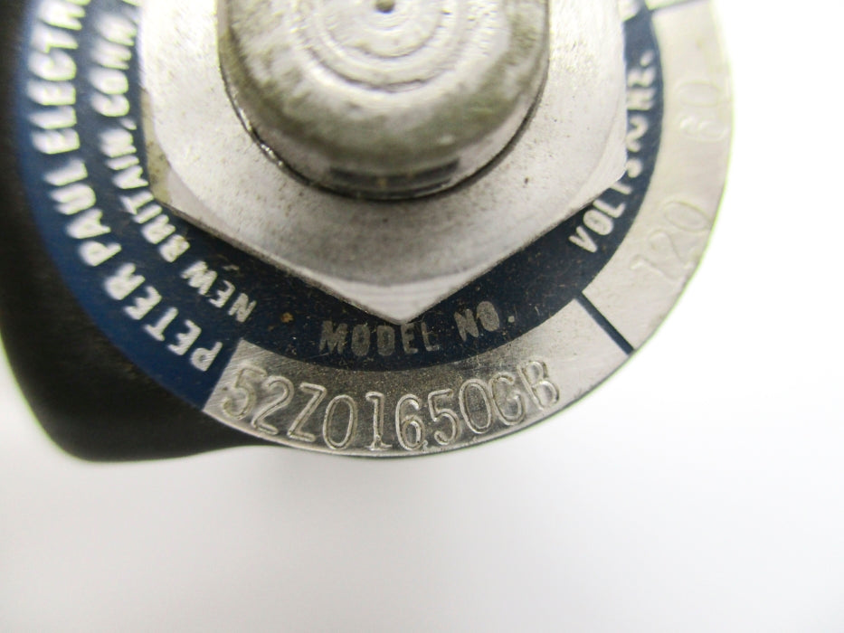 PETER PAUL ELECTRONICS 52Z01650GB 120V 100PSI NSNP
