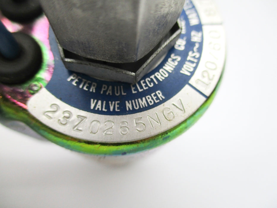 PETER PAUL ELECTRONICS 23Z0265NGV 120V 50PSI NSNP