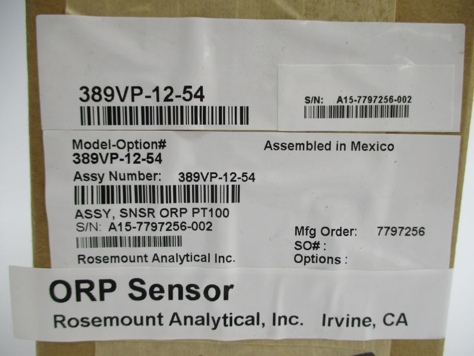 ROSEMOUNT 389VP-12-54 NSFS