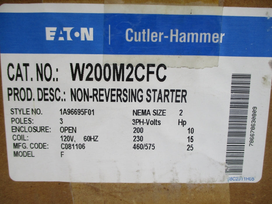 EATON W200M2CFC 1A96695F01 NSMP