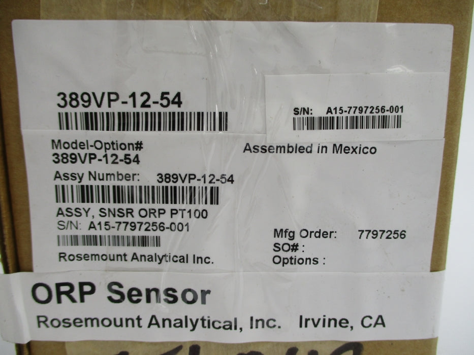 ROSEMOUNT 389VP-12-54 NSMP