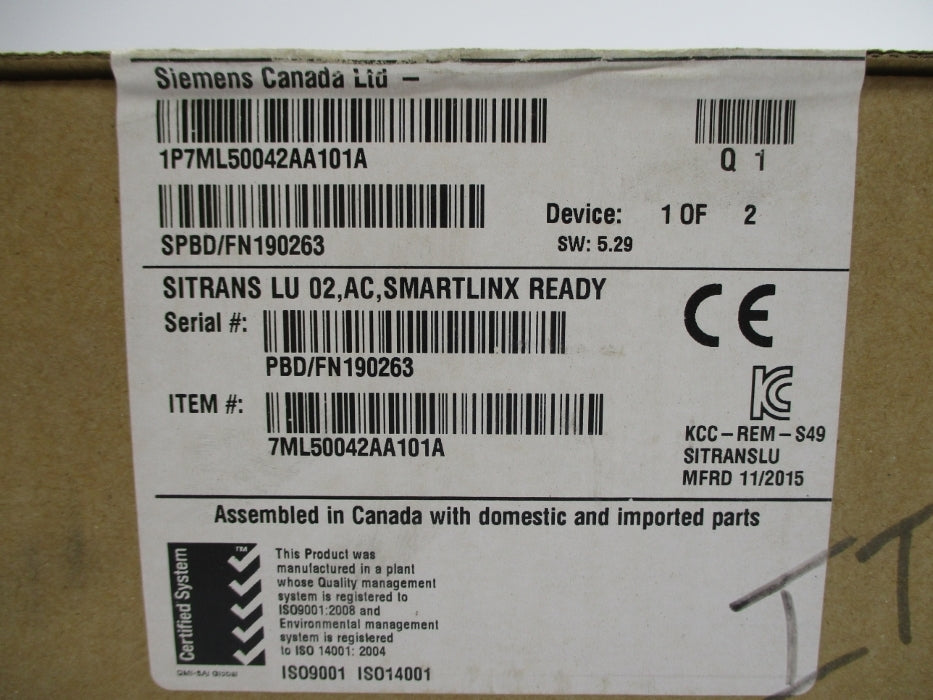 SIEMENS 7ML50042AA101A NSFS