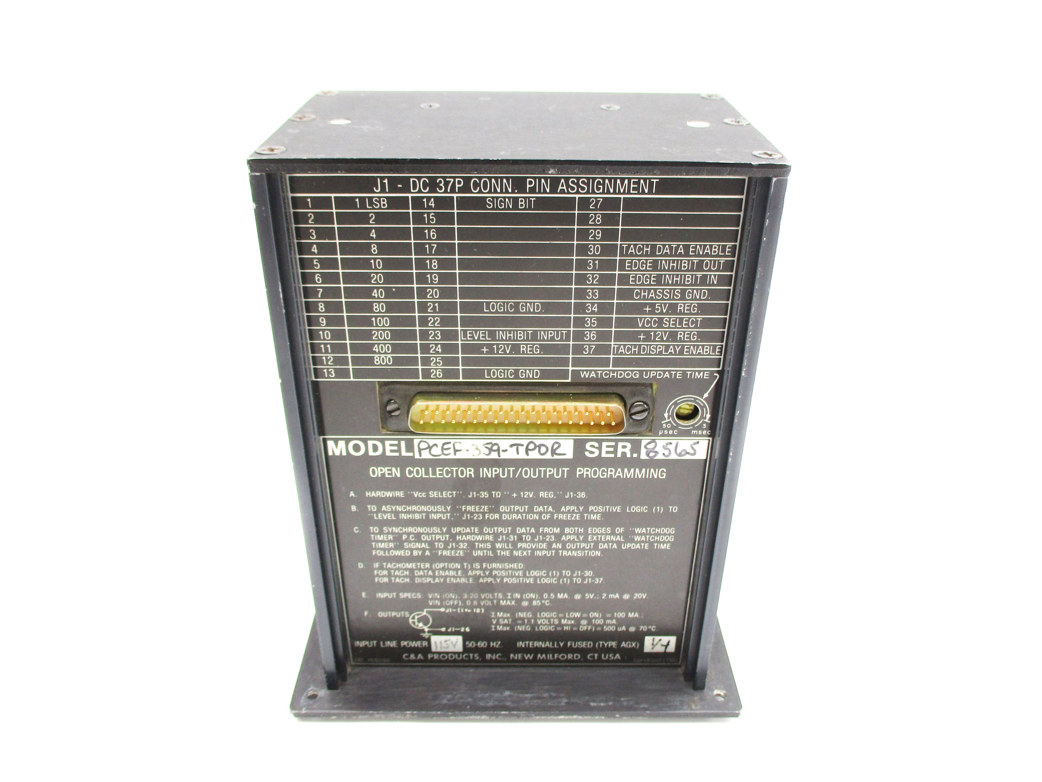 C&A PRODUCTS PCEF-359-TPOR UNMP