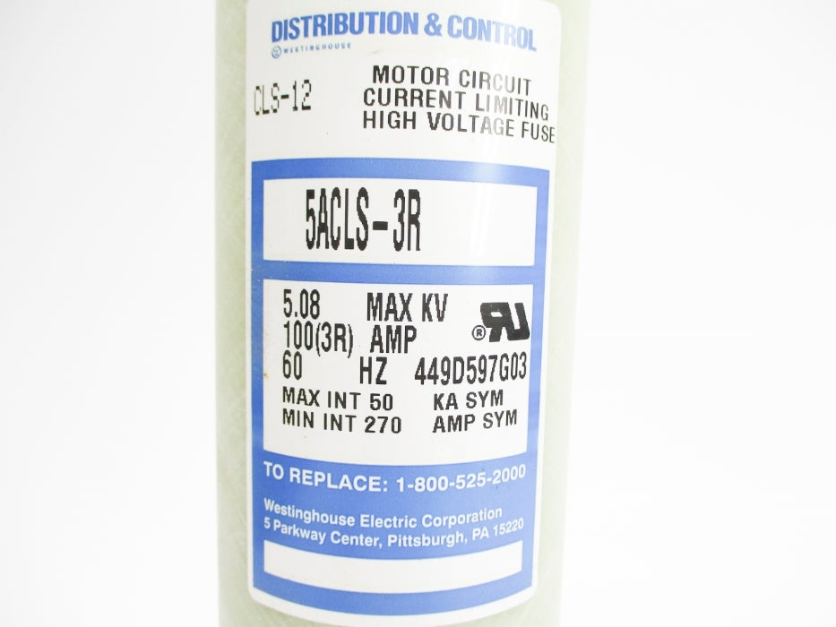 WESTINGHOUSE 5ACLS-3R 100A 5.08KV NSMP