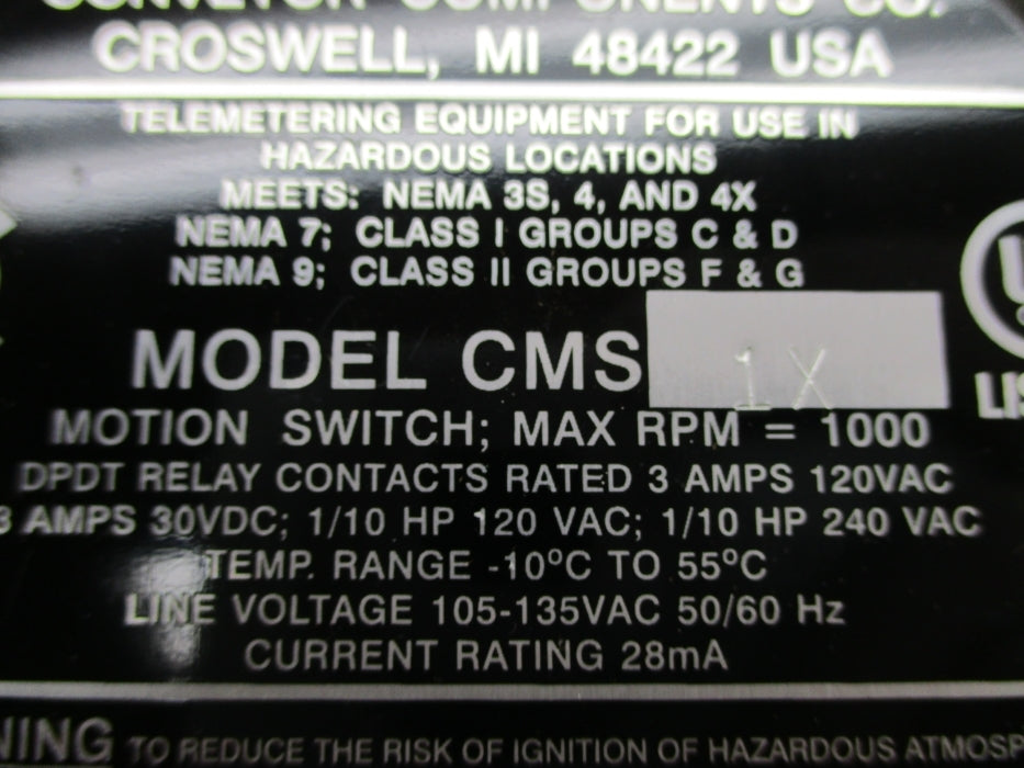 CONVEYOR COMPONENTS CMS-1X NSNP