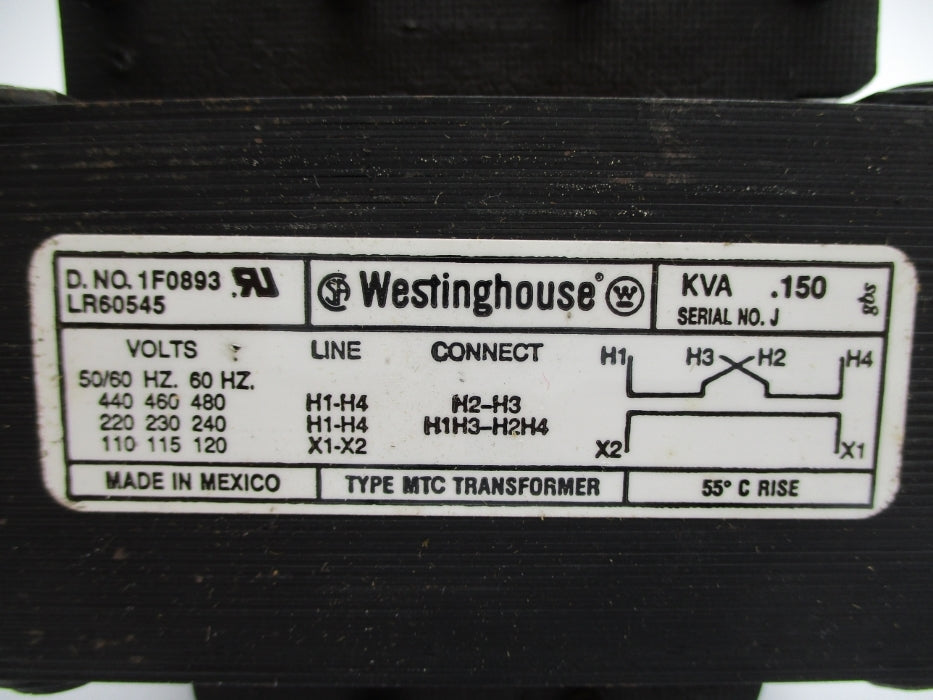 WESTINGHOUSE 1F0893 .150KVA NSNP