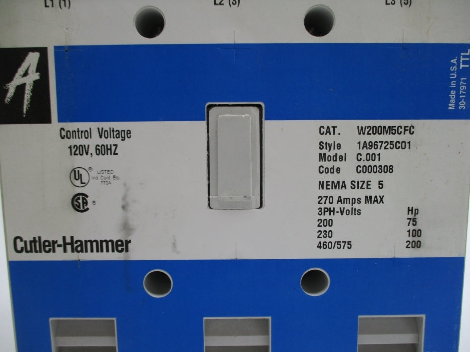 CUTLER HAMMER W200M5CFC 1A96725C01 NSNP