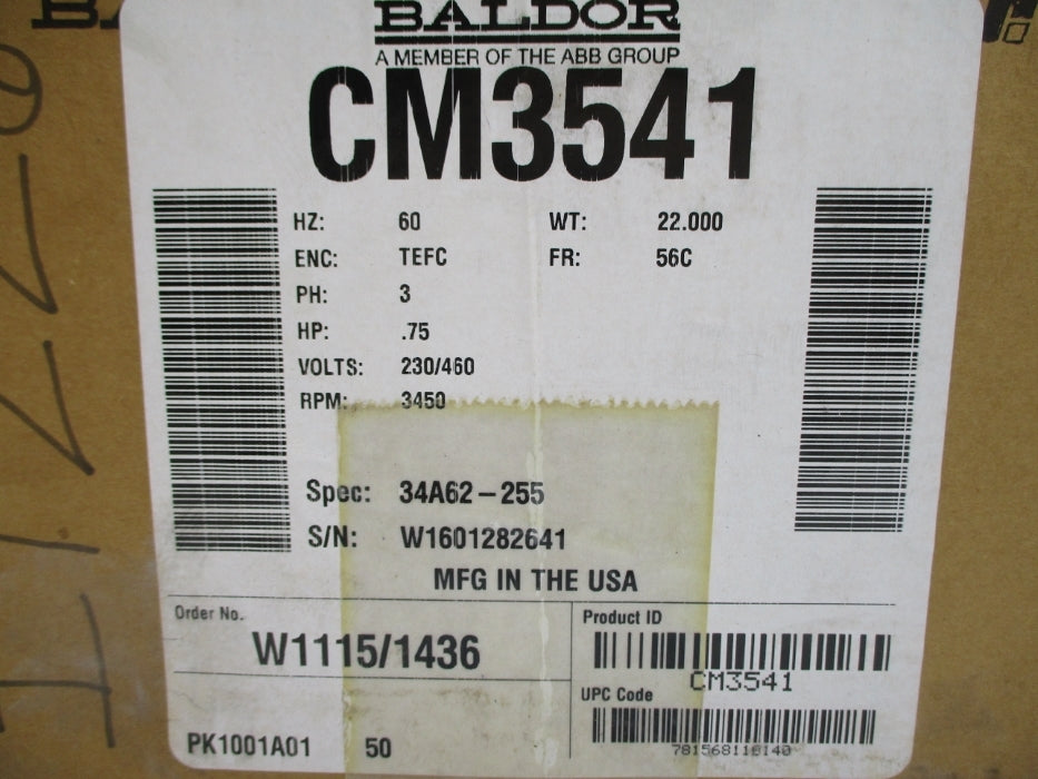 BALDOR CM3541 NSMP