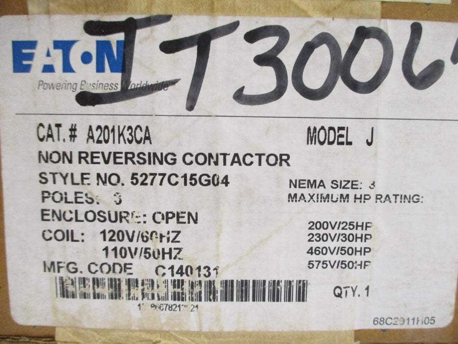 EATON A201K3CA 5277C15G04 110/120V NSMP