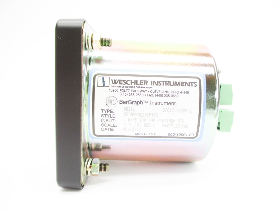 WESCHLER INSTRUMENTS BG241 4B3H5RBC1XXPTXX 0-100C NSMP