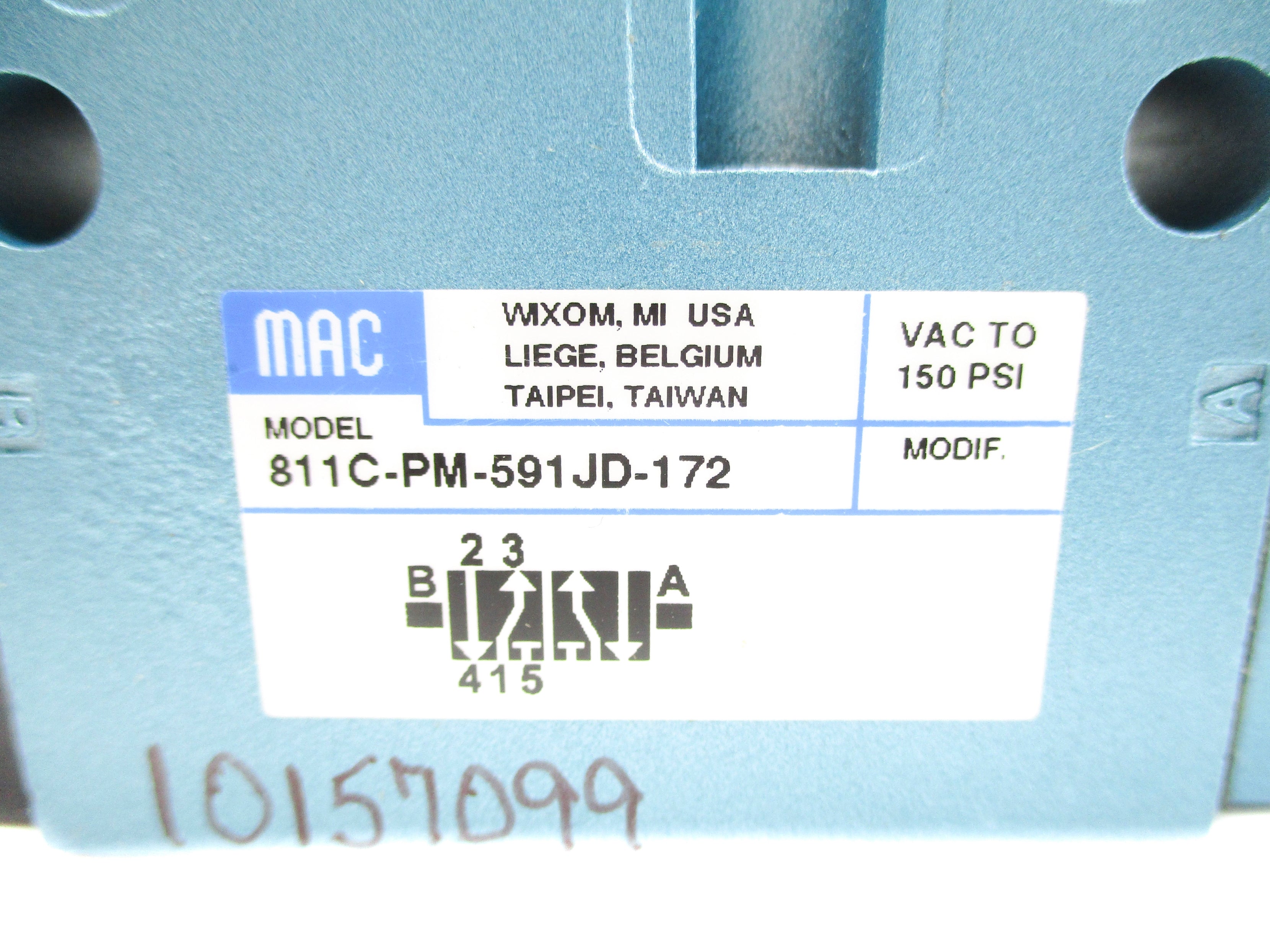MAC 811C-PM-591JD-172 150PSI 24VDC NSNP