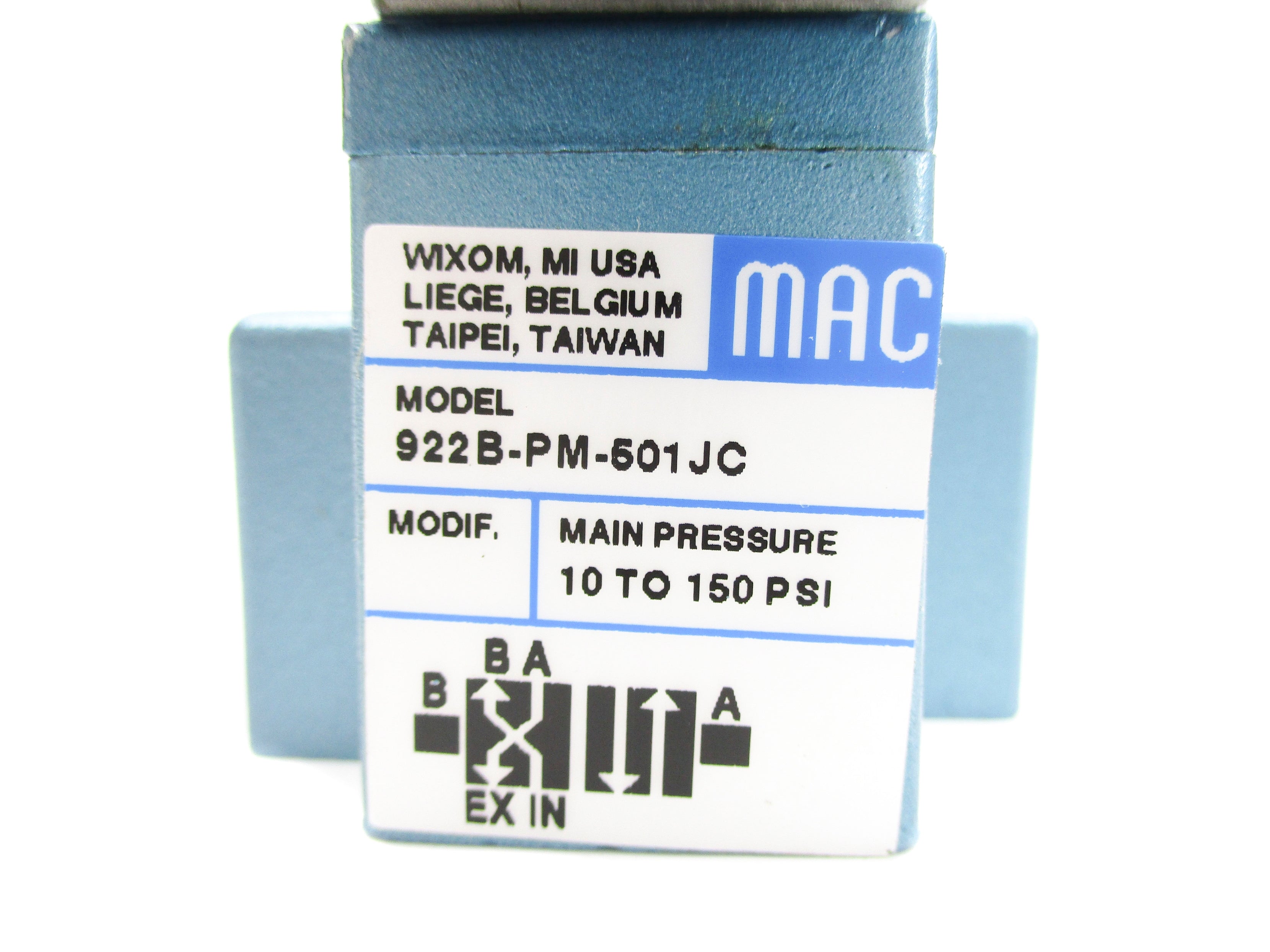 MAC 922B-PM-501JC 10-150PSI 24VDC NSNP