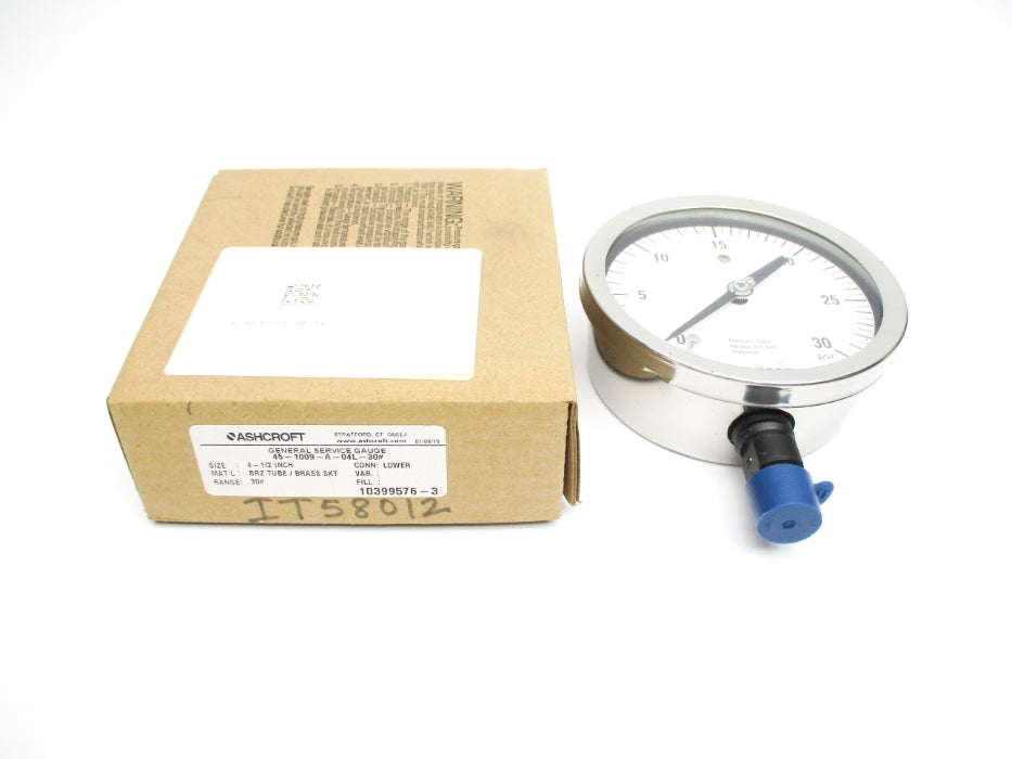 ASHCROFT 45-1009-A-04L-30# 0-30PSI NSMP