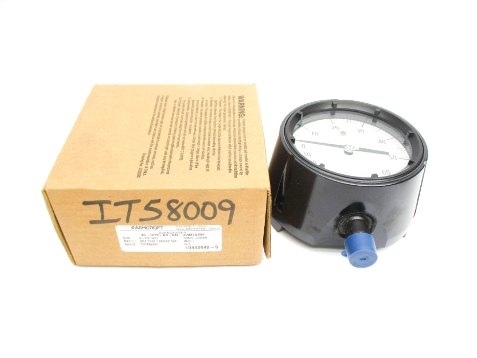 ASHCROFT 45-1279-AS-04L-30IMV&60# 30IMV-60PSI NSMP