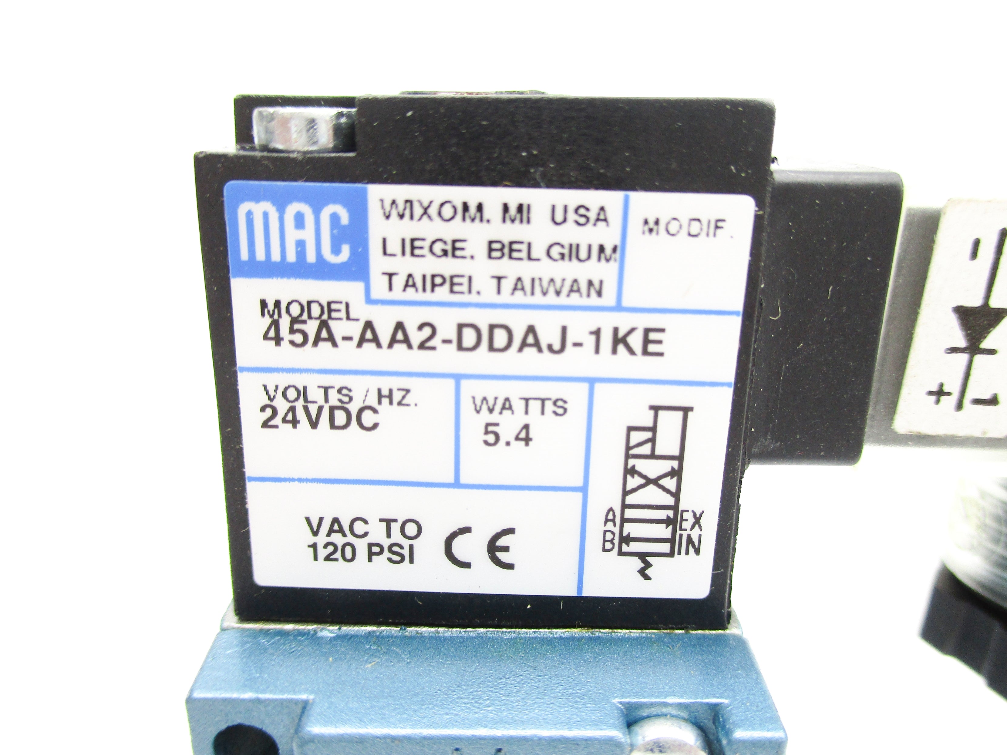 MAC 45A-AA2-DDAJ-1KE 120PSI 24VDC NSNP