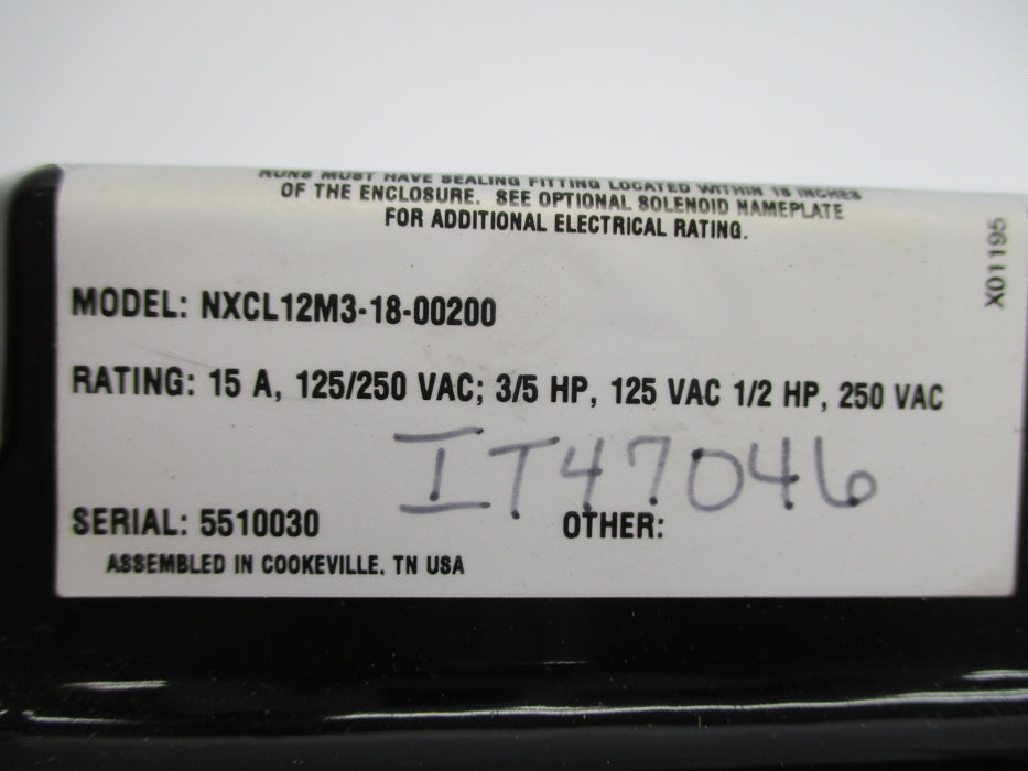 FLOWSERVE NXCL12M3-18-00200 NSNP