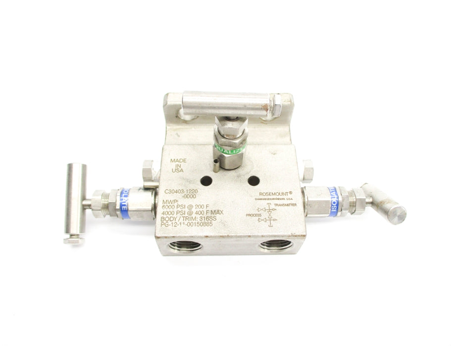 ROSEMOUNT C30403-1220-0000 4000-6000PSI  200/400F UNMP