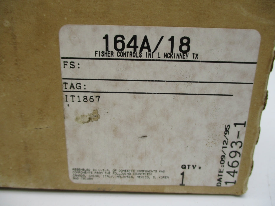 FISHER CONTROLS 164A/18 0-35PSI NSMP
