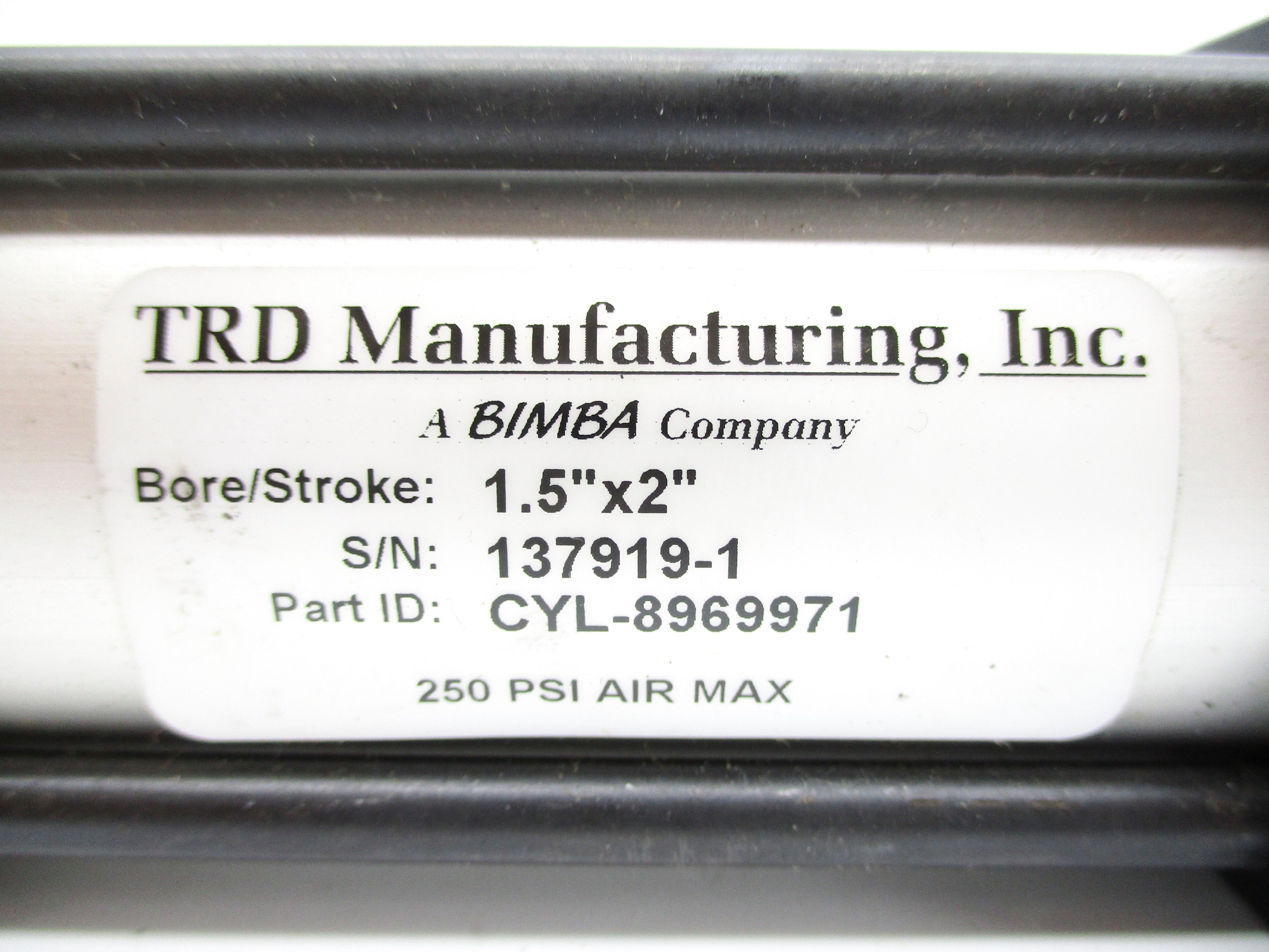 TRD MANUFACTURING CYL-8969971 250PSI NSNP