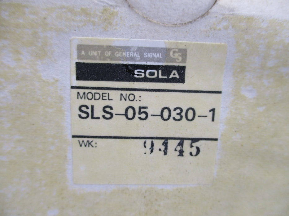 SOLA SLS-05-030-1 240V 0.25A NSMP