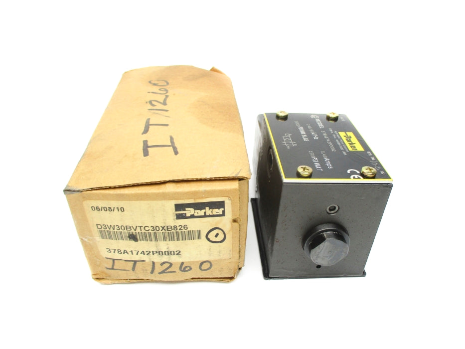 PARKER D3W30BVTC30XB826 378A1742P0002 1500/3000PSI 240V NSMP