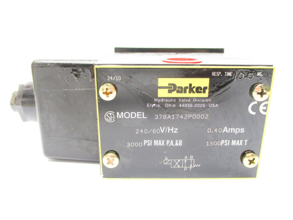 PARKER D3W30BVTC30XB826 378A1742P0002 1500/3000PSI 240V NSMP