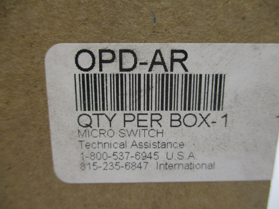 MICRO SWITCH OPD-AR 250VAC 10A NSMP