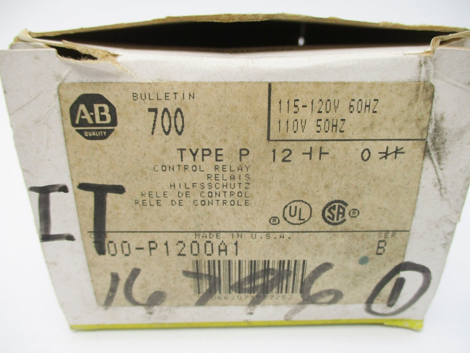 INDUSTRIAL SPARE PART 700-P1200A1 SER. B 120V 60A (BK/YL) NSMP