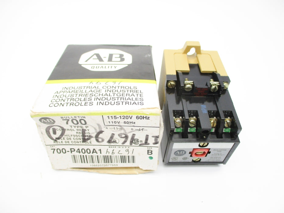 ALLEN BRADLEY 700-P400A1 SER. B 110/115-120V (BK/YL) NSMP