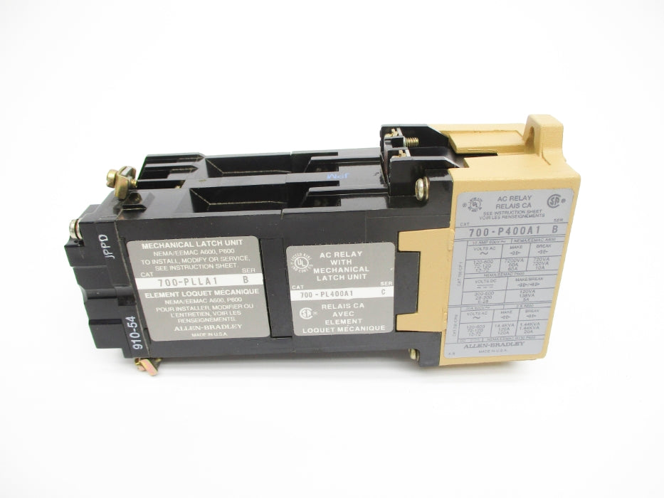ALLEN BRADLEY 700-PL400A1 SER. C 110/115-120V (BK/YL) NSMP