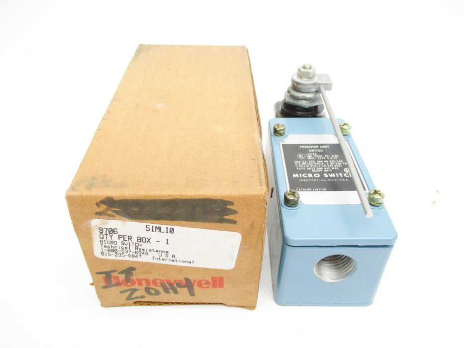MICRO SWITCH 51ML10 600VAC 20A NSMP
