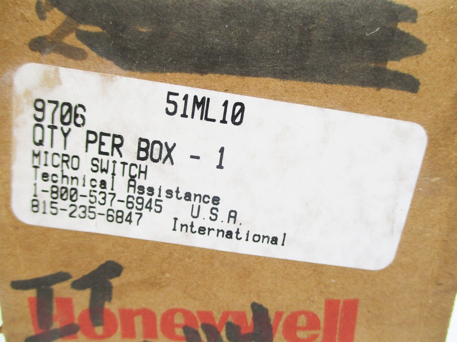 MICRO SWITCH 51ML10 600VAC 20A NSMP