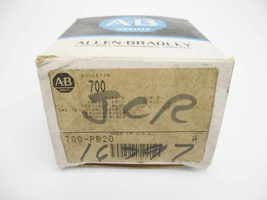 INDUSTRIAL SPARE PART 700-PB20 SER. A (BK/BL) NSMP