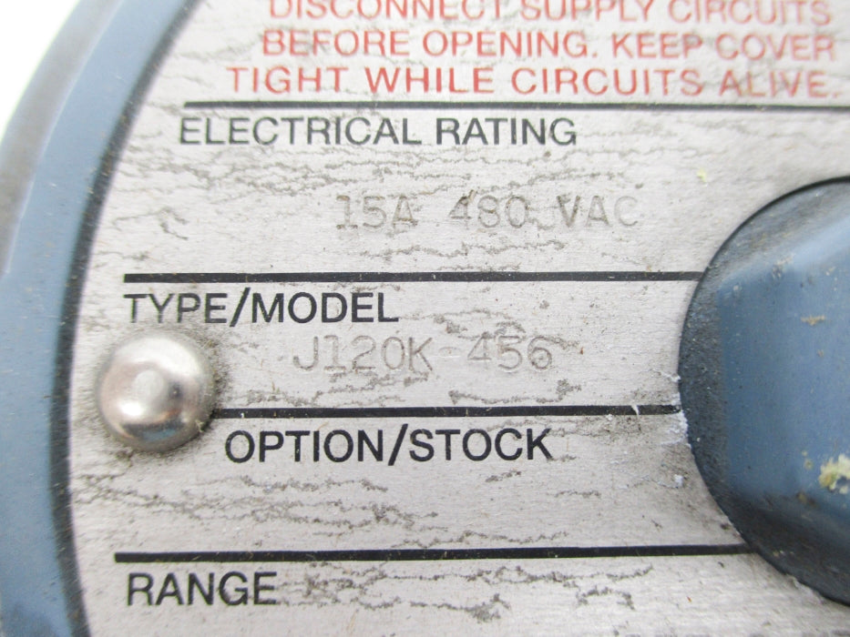UNITED ELECTRIC J120K-456 225PSI UNMP