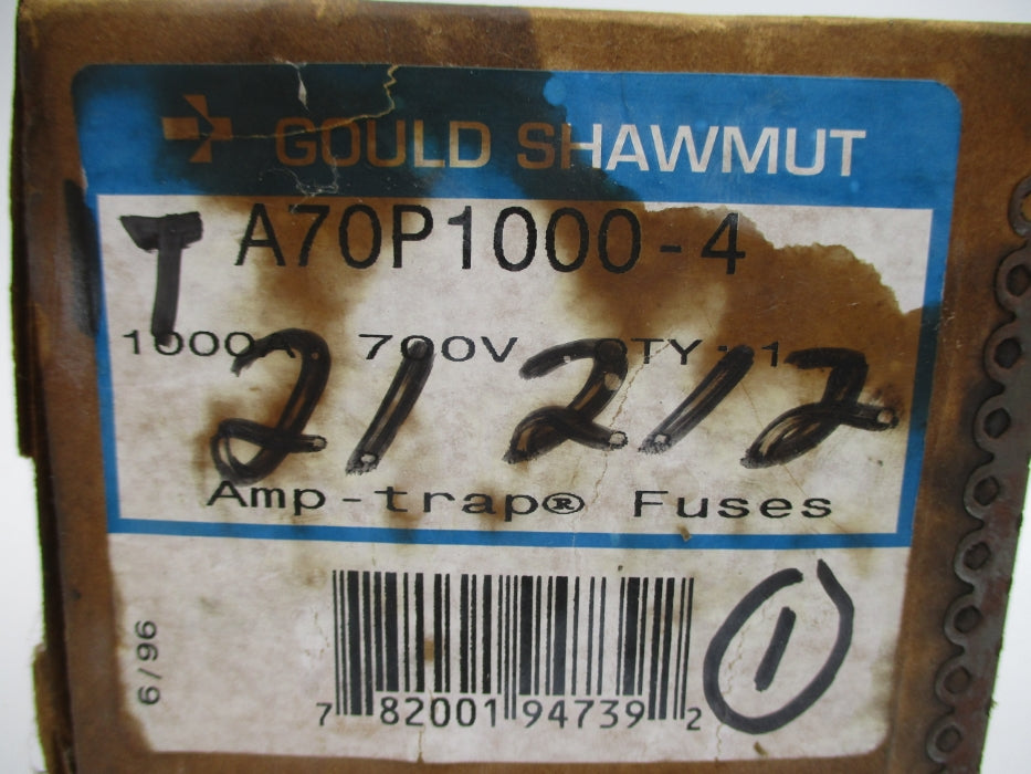 GOULD SHAWMUT A70P1000-4 1000A 700VAC NSMP