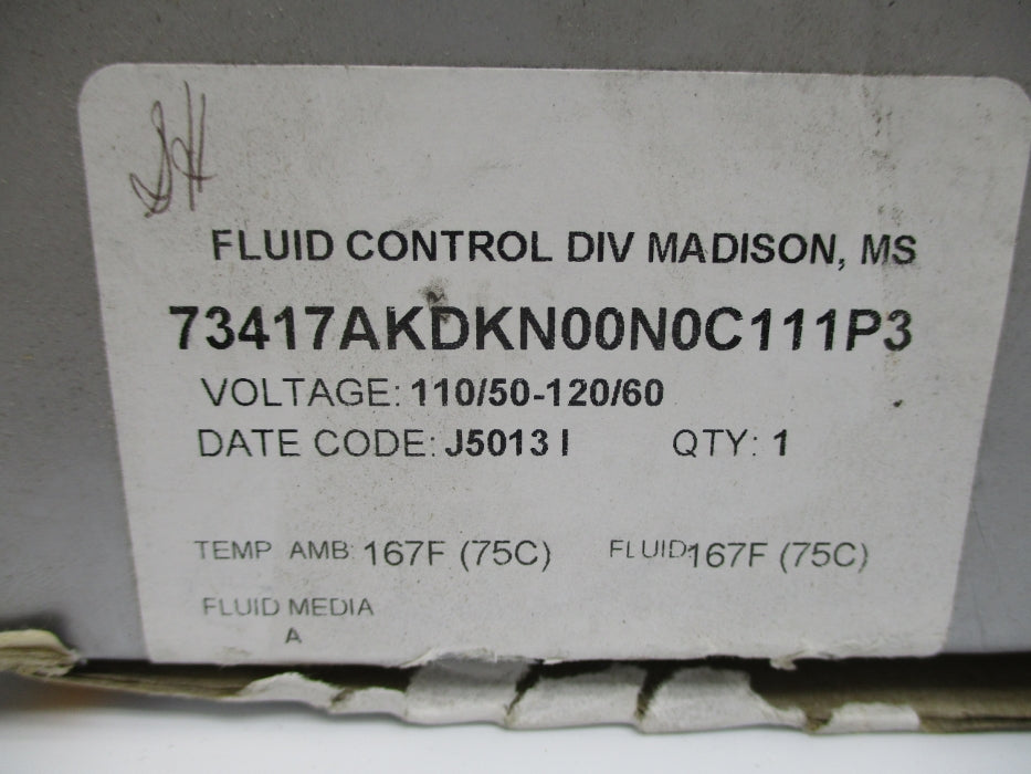 PARKER 73417AKDKN00N0C111P3 30-150PSI 110/120V NSMP