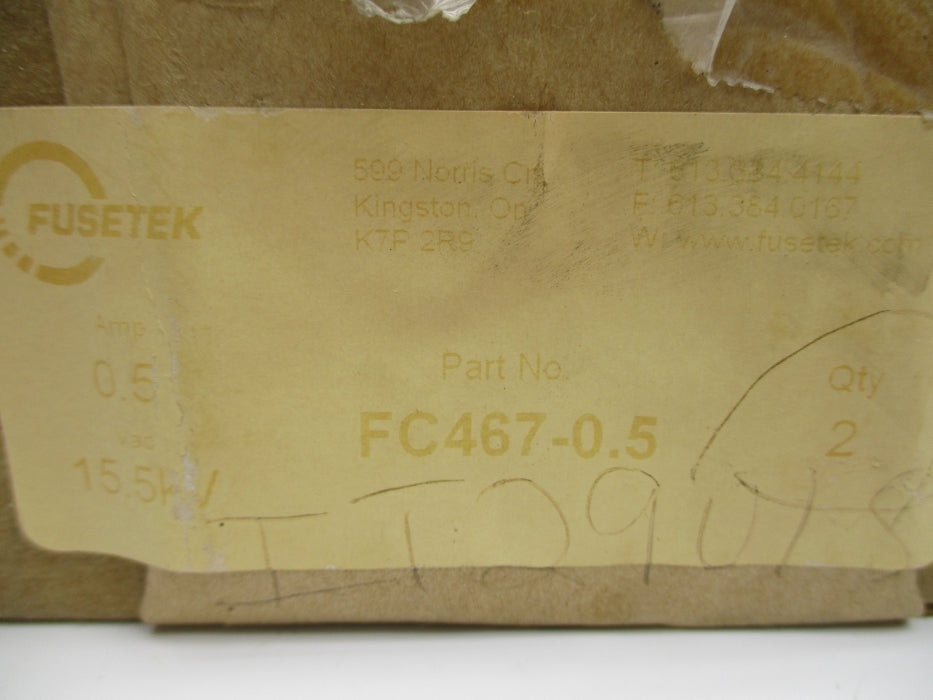 FUSETEK FC467-0.5 0.5A (PKG OF 2) NSMP