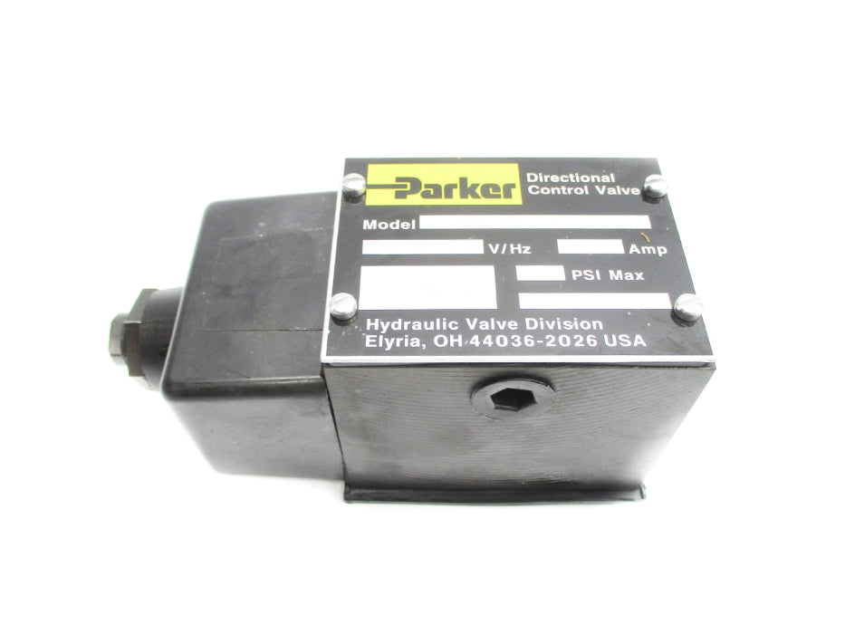 PARKER D3W4BVYC14X2658 5000PSI 110/120V NSNP
